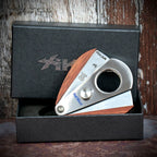 Xikar Xi-3 Redwood 300RW Double Blade Guillotine Cigar Cutter