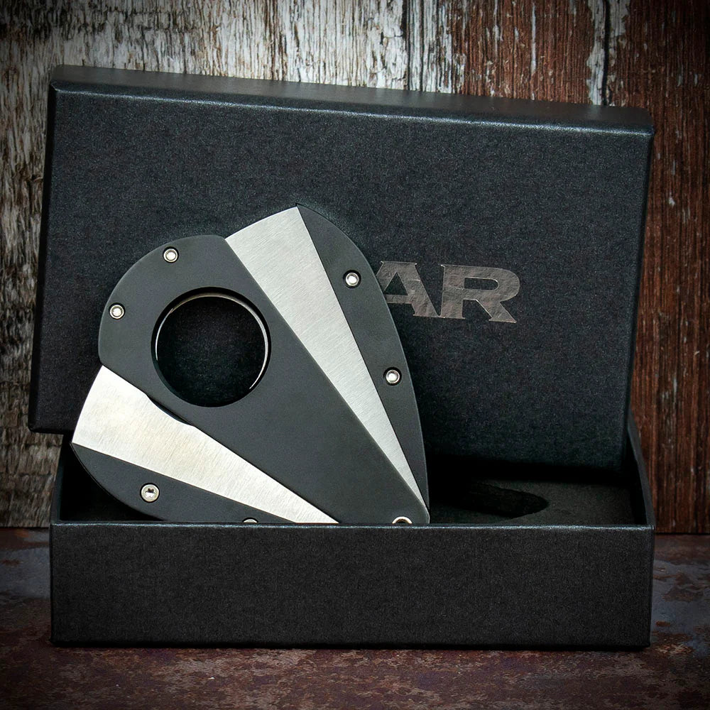 Xikar Xi-1 Black Anodised 100BK Double Blade Guillotine Cigar Cutter