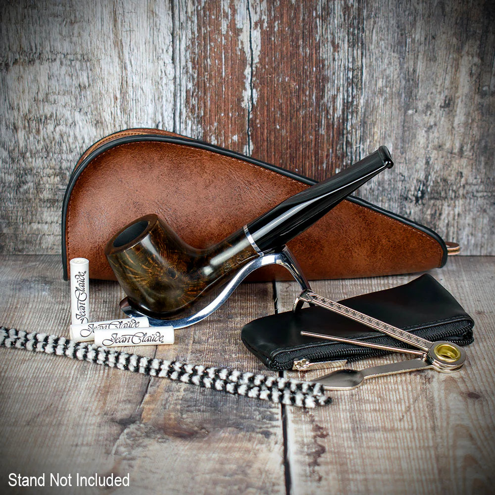 Smoke-King Pipe Smoker's Starter Kit - Straight Briar Pipe