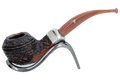 Peterson of Dublin Derry Rusticated Briar Smoking Pipe - Shape 80s - 9mm