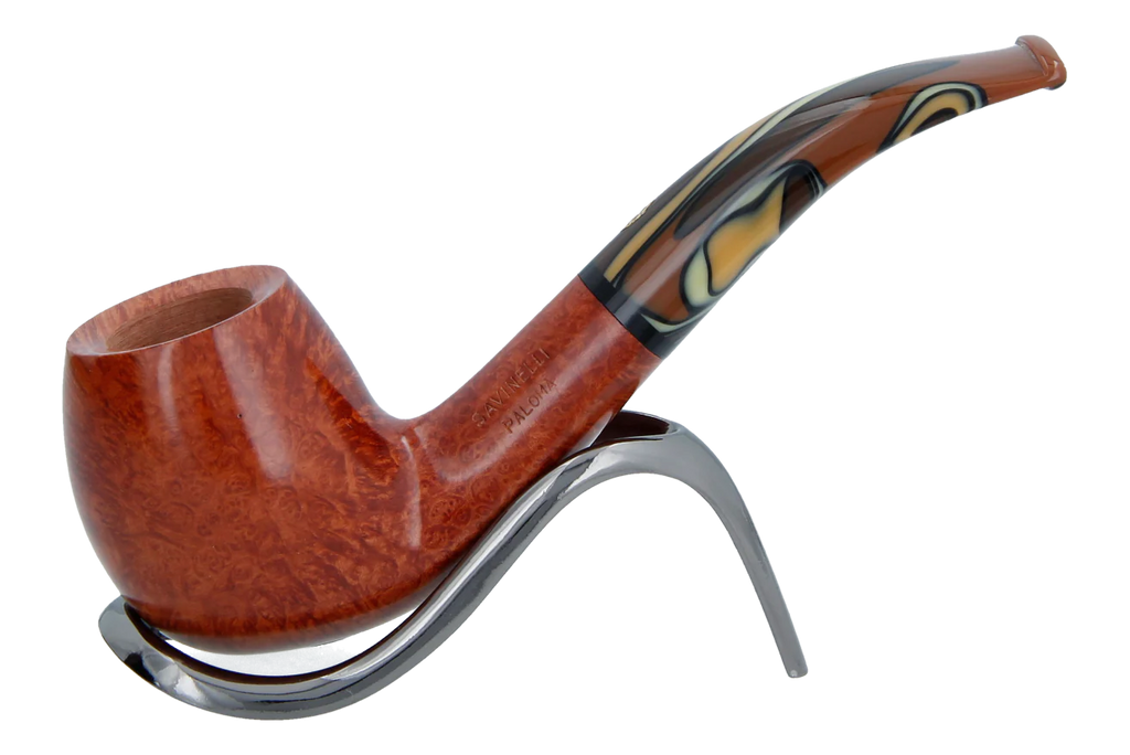 Savinelli Paloma Smooth Brown 677 - 6mm Briar Pipe