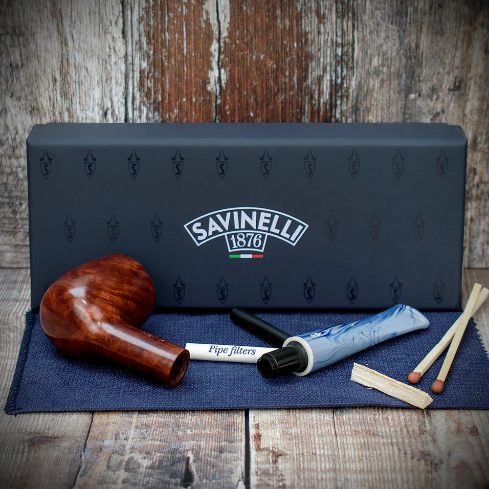 Savinelli Oceano Smooth 106 - 6mm Briar Pipe
