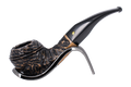 Peterson of Dublin Aran Rusticated Briar Smoking Pipe - Shape No.80s