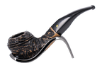 Peterson of Dublin Aran Rusticated Briar Smoking Pipe - Shape No.80s