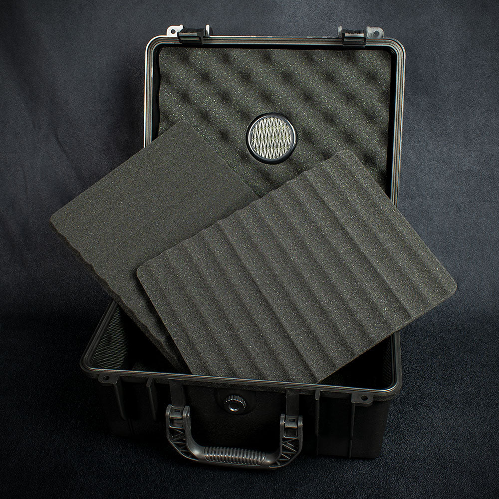 Sikarlan "Go Anywhere" Travel Humidor - 40 Cigar Capacity Black
