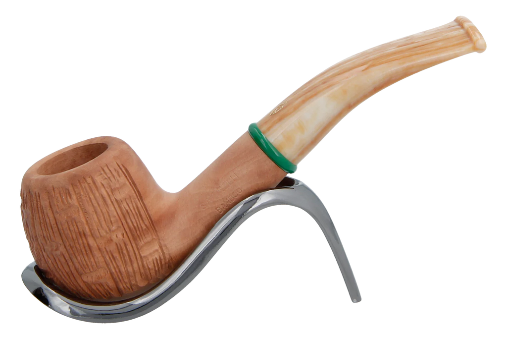 Savinelli Bamboo Rusticated Natural 626 - 6mm Briar Pipe