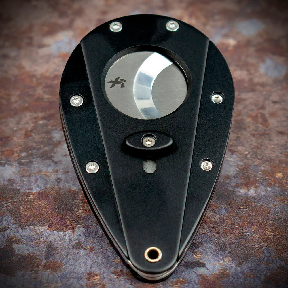 Xikar Xi-1 Black Anodised 100BK Double Blade Guillotine Cigar Cutter
