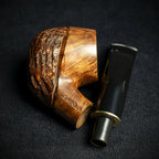 Jean Claude 9mm Filter Rustic Wave Briar Smoking Pipe - Shape 51