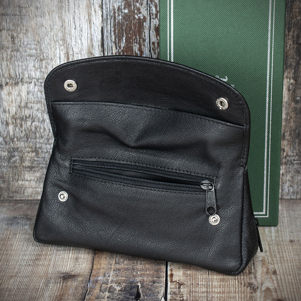 Peterson One Pipe Combination Pouch - Press Stud Black (POU-135)