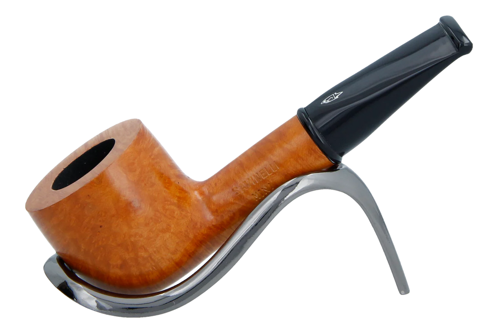 Savinelli Mini -  Smooth Briar Smoking Pipe - Shape 128 (6mm)