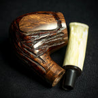Jean Claude 9mm Filter Dark Rustic Briar Smoking Pipe - Shape 50