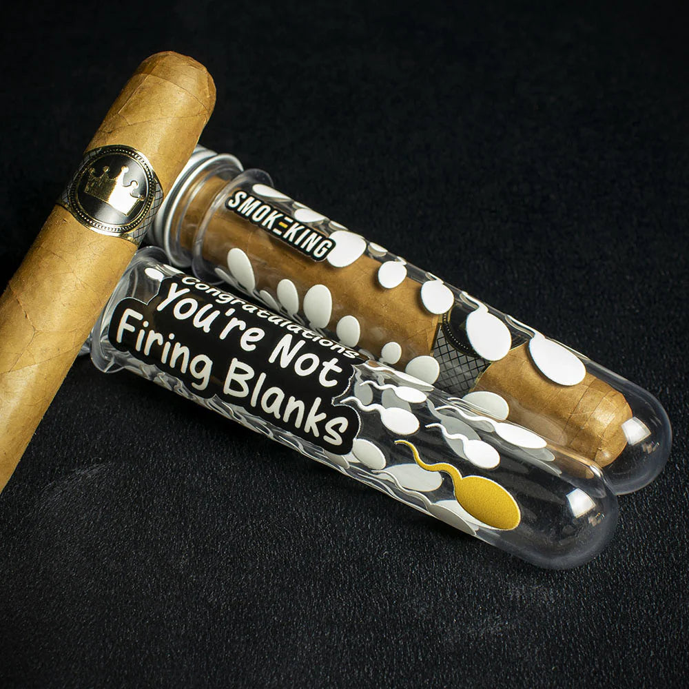 Baby Celebration Cigar Fun Edition Not Firing Blanks Gift Tube + Smoke-King Robusto