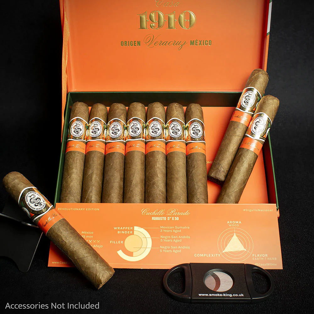 Casa 1910 Revolutionary Edition Cuchillo Parado Robusto Cigar - Single