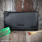Sarome Leather Handrolling Pouch - Black PO25