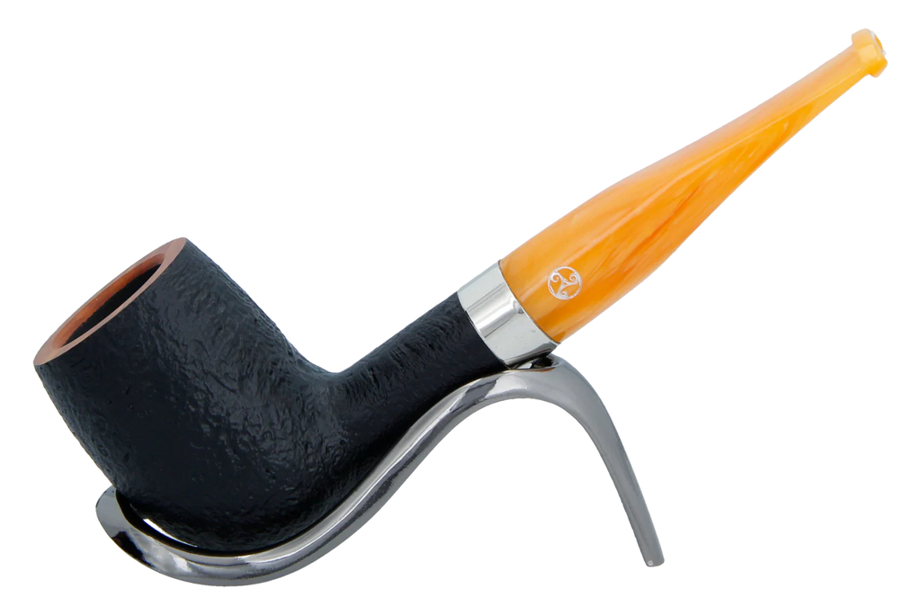 Rattrays Samhain Sandblast Yellow Briar Smoking Pipe - Shape 37