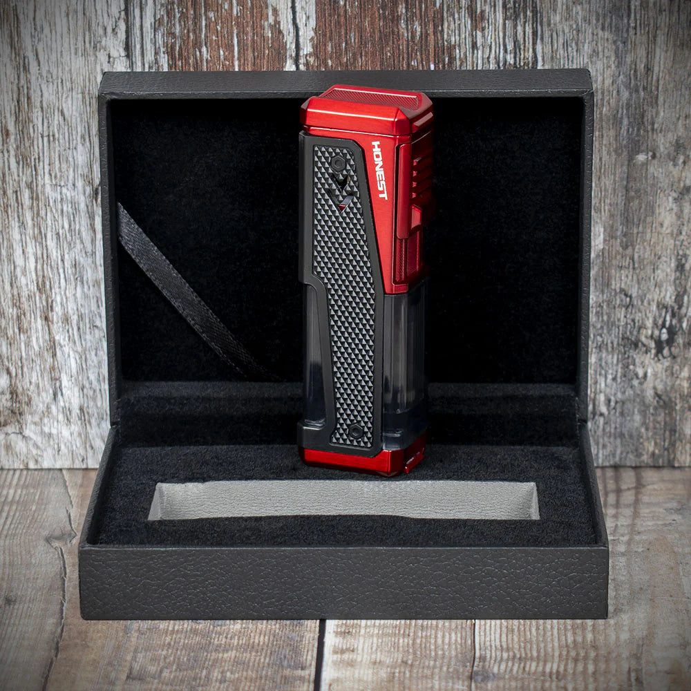 Honest Shakespeare Cigar Lighter - Red/Black