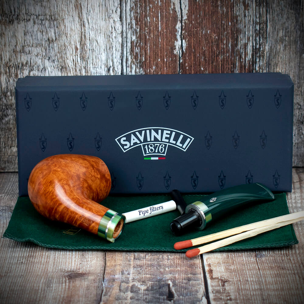 Savinelli Foresta Smooth Natural 628 - 6mm Briar Pipe