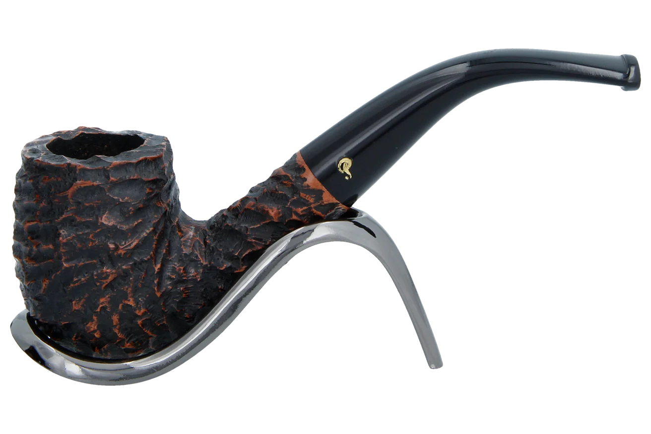 Peterson of Dublin Aran Rusticated Briar Smoking Pipe - Shape No.69