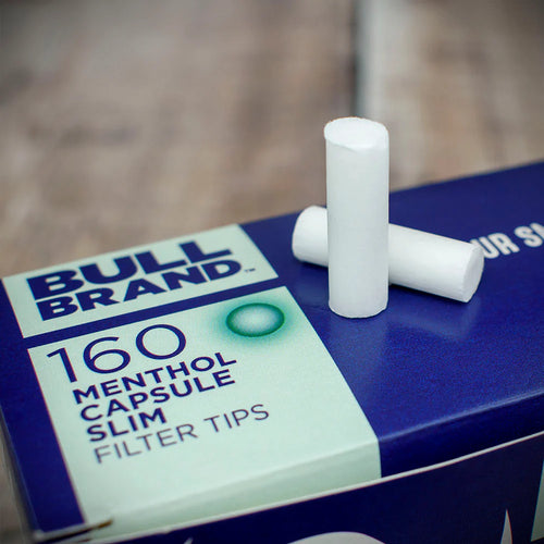 Bull Brand Menthol Capsule Slim Filter Tips - 160 Pack