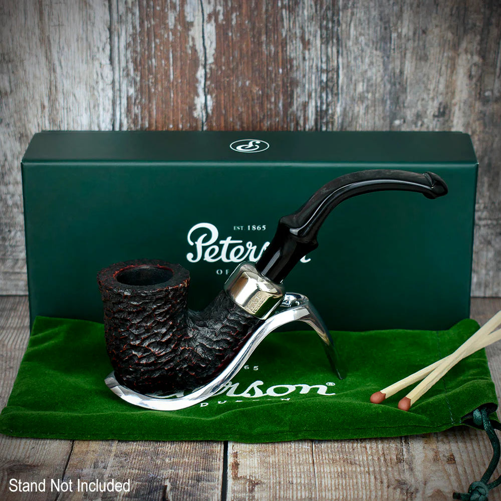 Peterson of Dublin System Rustic Briar Smoking Pipe - Shape No.305