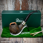 Peterson of Dublin Arklow Sandblasted Briar Smoking Pipe - Shape 68 - 9mm