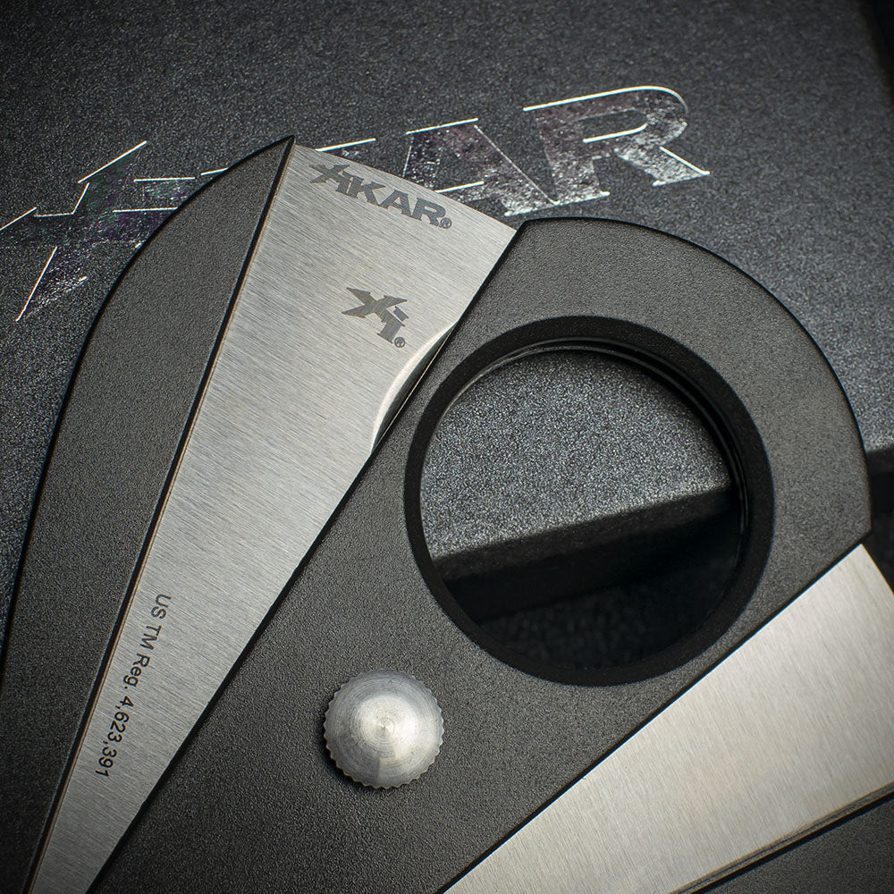 Xikar Xi80 Black Double Blade Guillotine Cigar Cutter