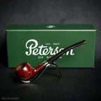 Peterson of Dublin Jnr. Terracotta Silver Mounted Prince Smoking Pipe
