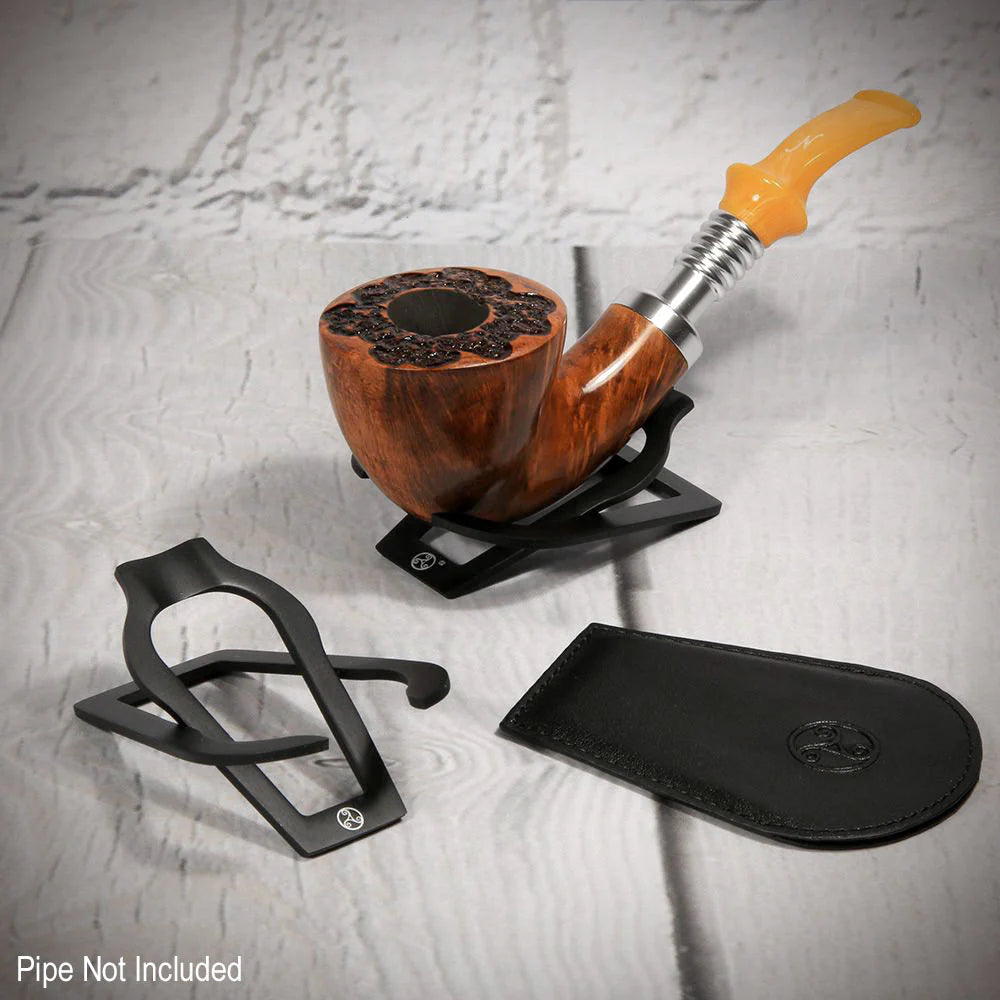 Rattrays Single Folding Pipe Rest Matte Black