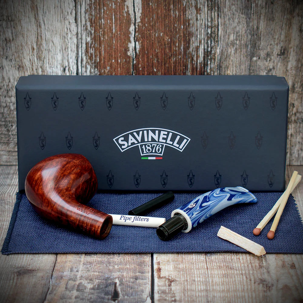 Savinelli Oceano Smooth 626 - 6mm Briar Pipe