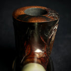 Jean Claude 9mm Filter Dark Rustic Briar Smoking Pipe - Shape 52