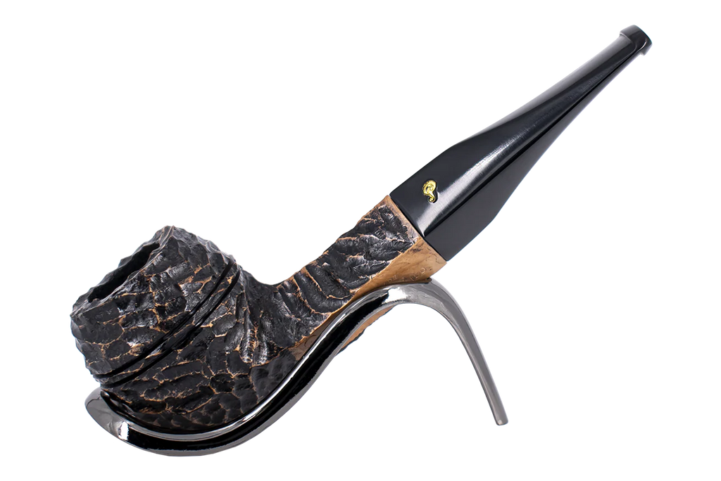 Peterson of Dublin Aran Rusticated Briar Smoking Pipe - Shape No.150