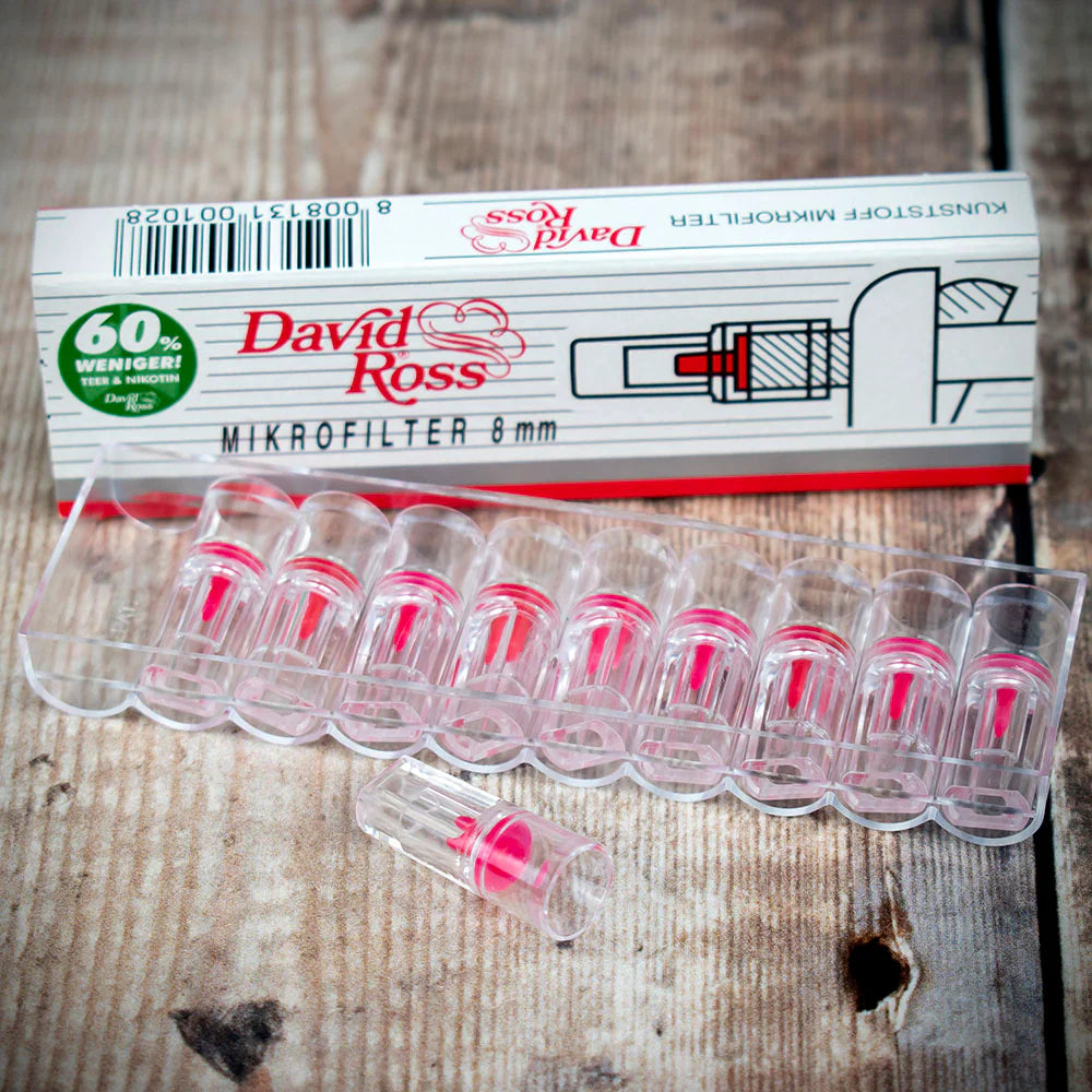 David Ross Cigarette Filters - Standard 8mm