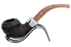 Peterson of Dublin Derry Rusticated Briar Smoking Pipe - Shape 999 - 9mm