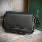 Peterson Two Pipe Combination Pouch - Zipped Black (POU-133)