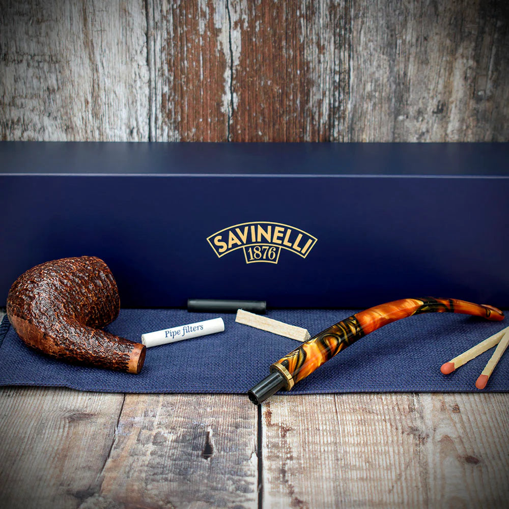 Savinelli Clarks Favorite BrownBlast - 6mm Briar Pipe