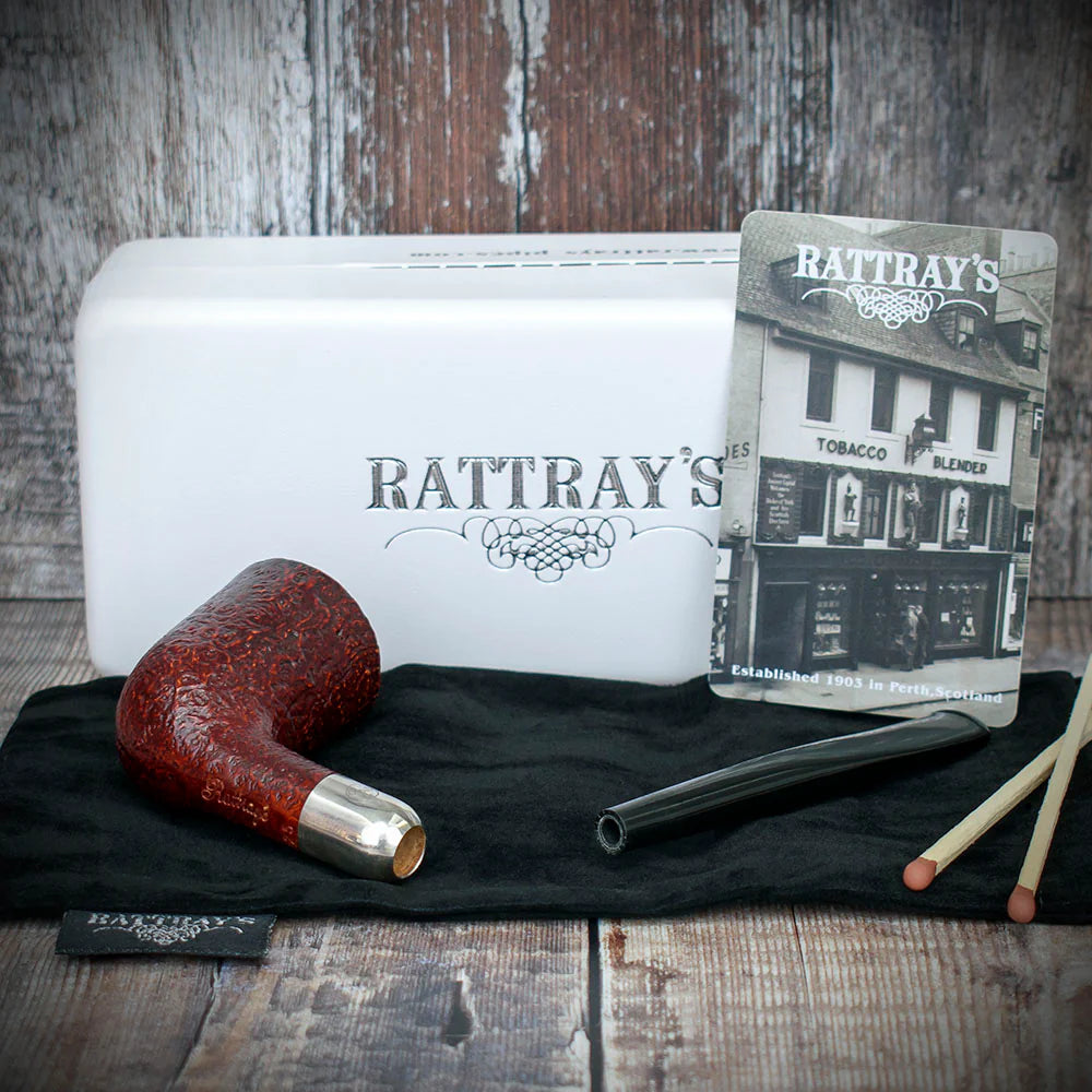 Rattray's Vintage Army Sandblast Briar Smoking Pipe - Shape 25