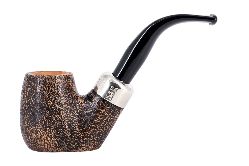 Peterson of Dublin Arklow Sandblasted Briar Smoking Pipe - Shape 304 - 9mm