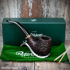 Peterson of Dublin Emerald Rusticated Briar Smoking Pipe - Shape XL90 - 9mm