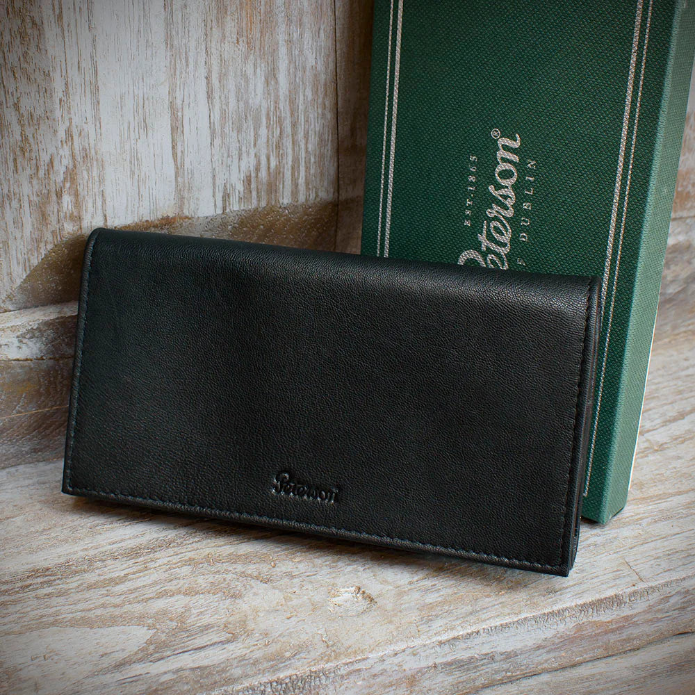 Peterson Pipe Tobacco Pouch - Roll Up Black (POU-134)