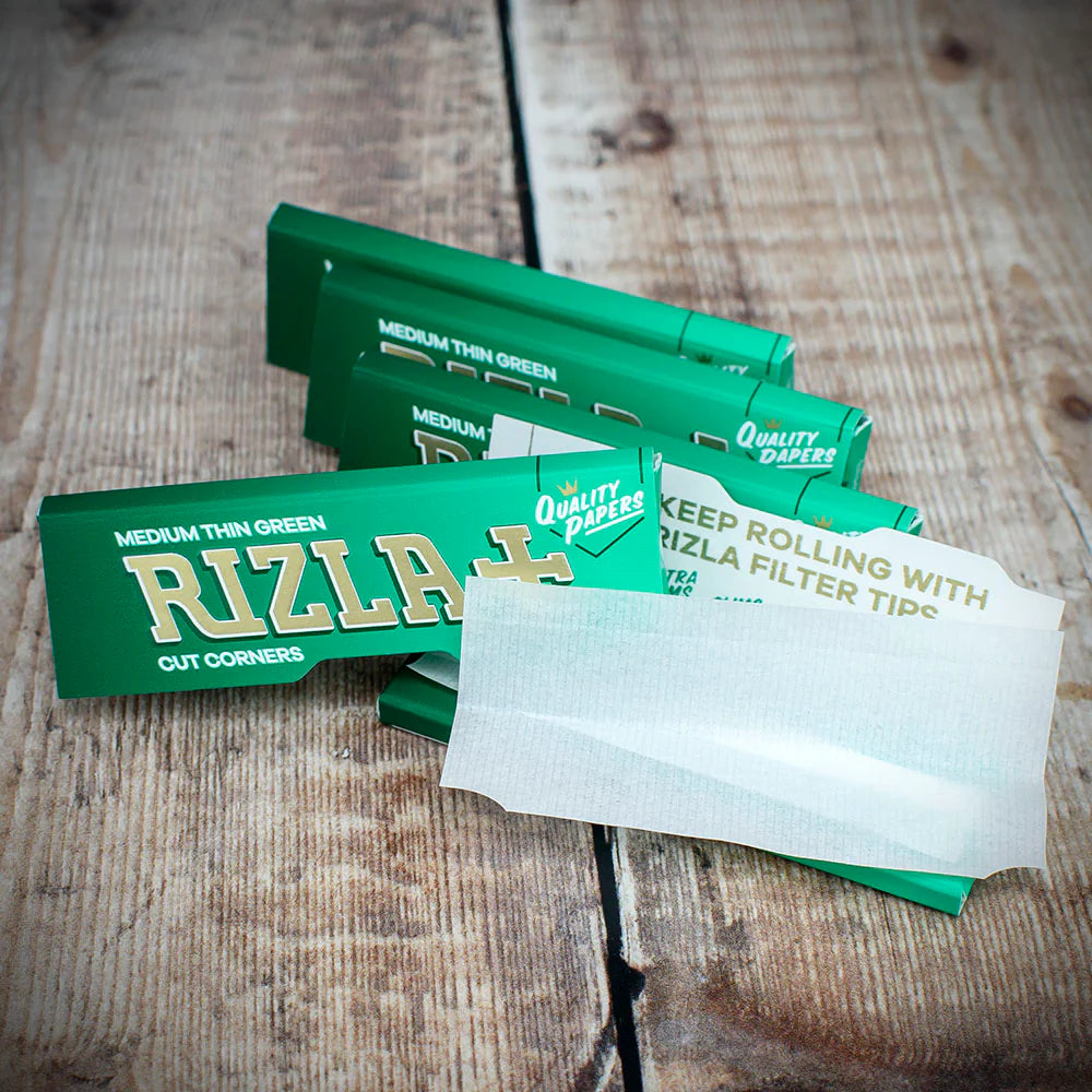 Rizla Regular Green Rolling Papers - Bundle of 5
