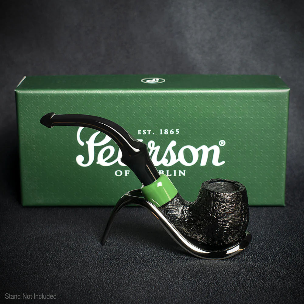 Peterson of Dublin St. Patrick's Day 2024 Limited Edition Sandblast "P" Lip Briar Pipe - Shape 317