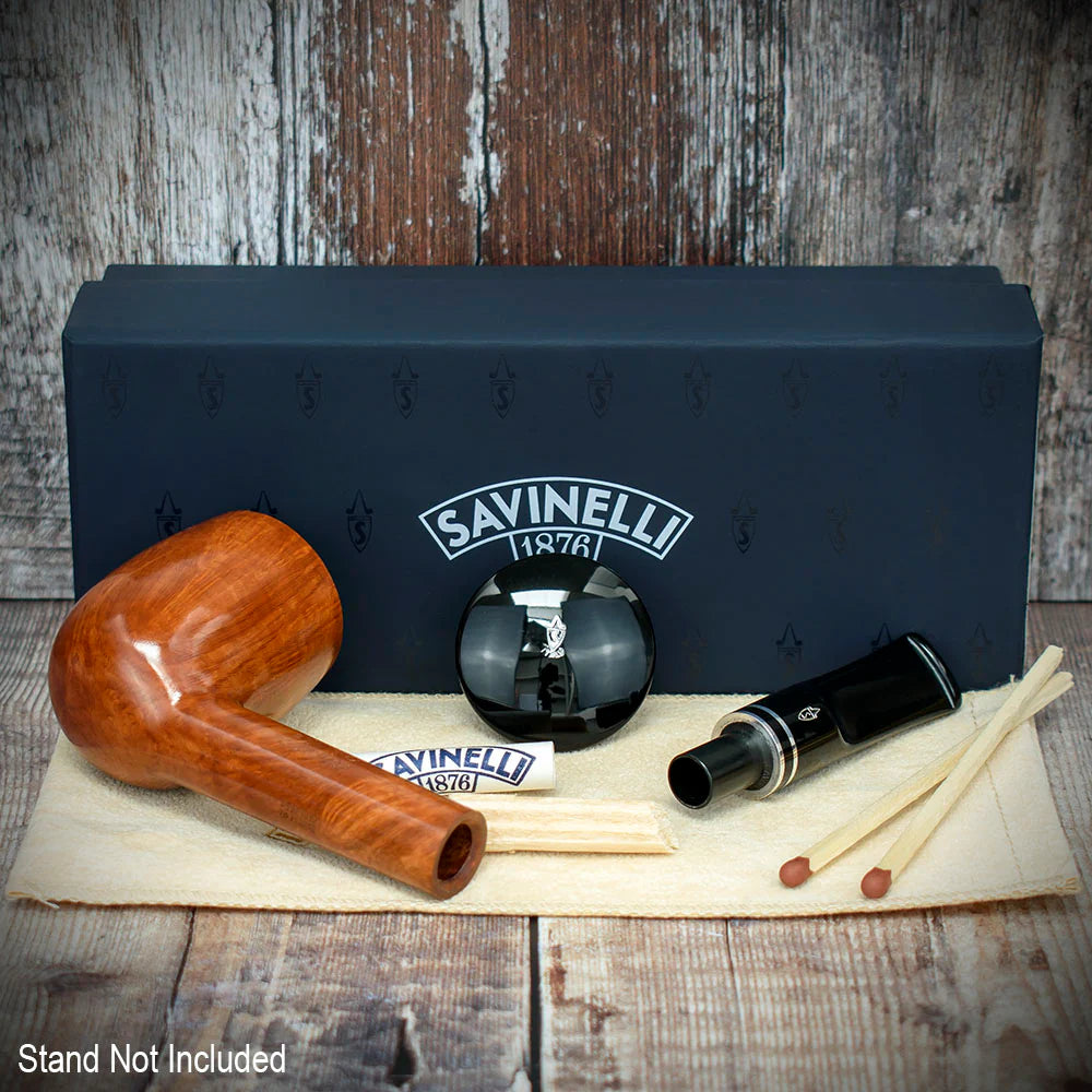 Savinelli Monsieur Smooth Briar Pipe - Shape No. 703KS (9mm)