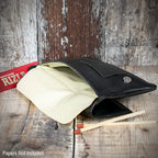 Sarome Leather Handrolling Pouch - Black PO21