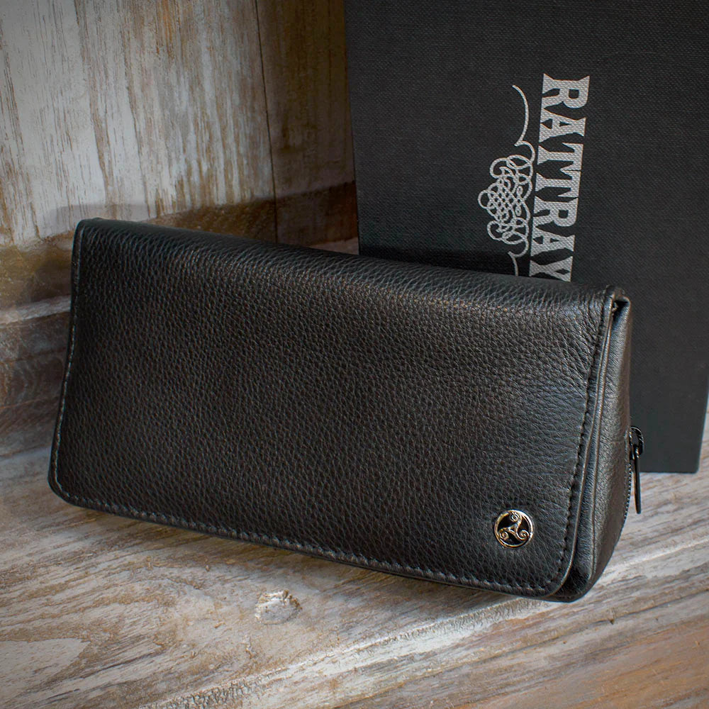 Rattray's Black Knight Leather Pipe Tobacco Pouch - Combo 1