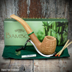 Savinelli Bamboo Rusticated Natural 602 - 6mm Briar Pipe