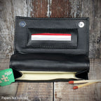 Sarome Leather Handrolling Pouch - Black PO25