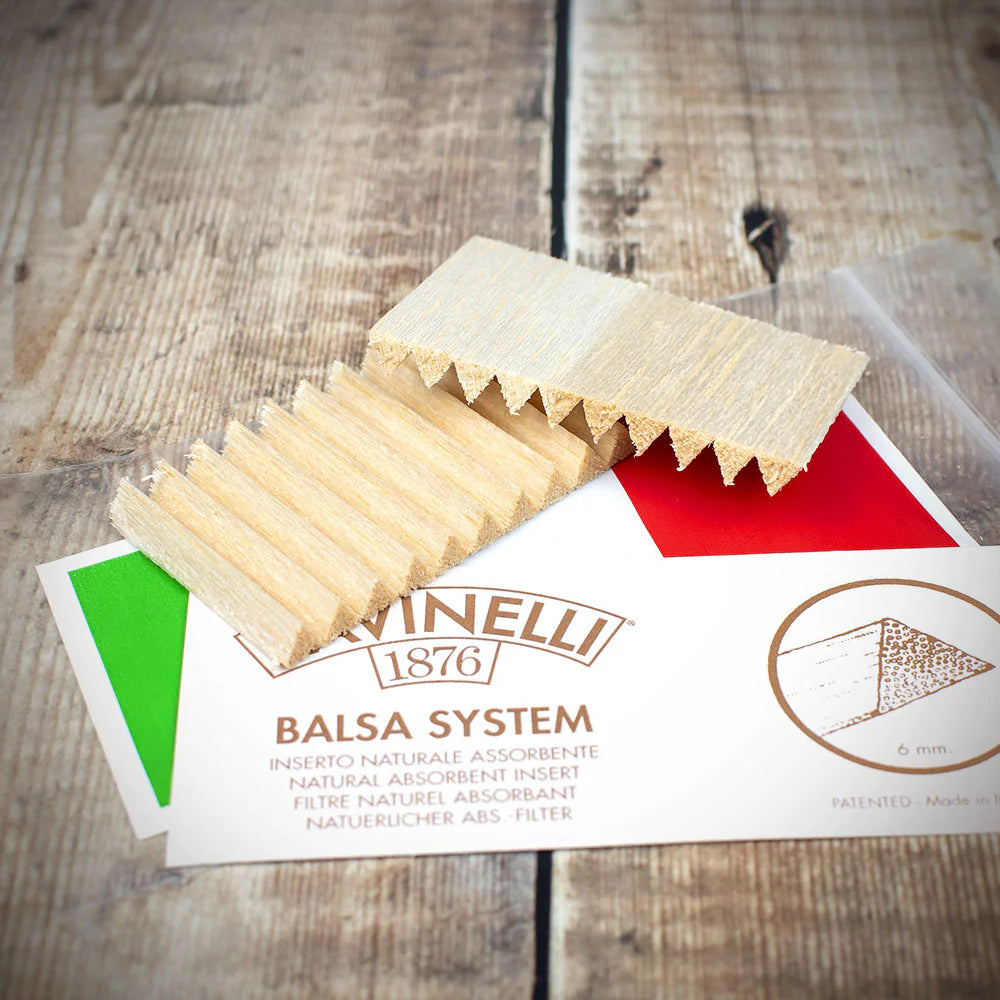 Savinelli Balsa Wood Pipe Filters 6mm 20 Pack