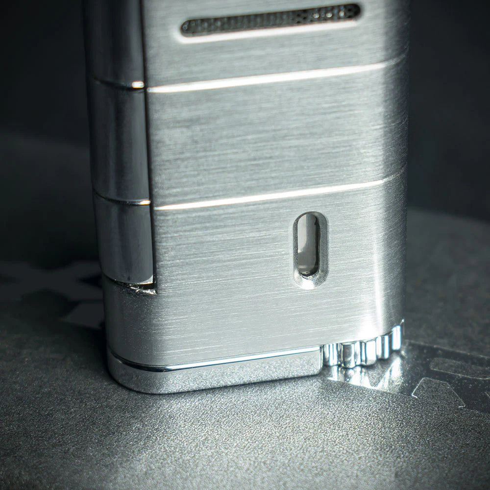 Xikar Allume Single Jet Cigar Lighter - Silver