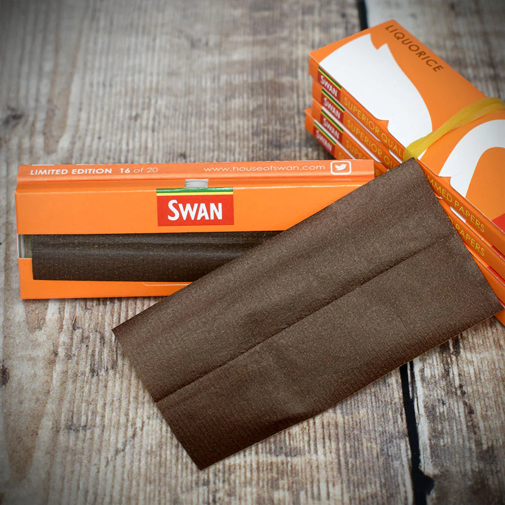 Swan Rolling Papers Regular Liquorice - 5 Packs