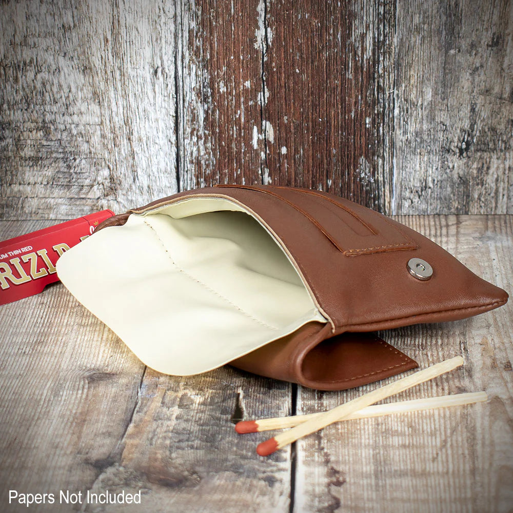 Sarome Leather Handrolling Pouch - Tan PO21T